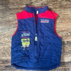 SpongeBob SquarePants Kids' Blue and Red Vest